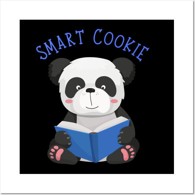 Smart Cookie I'm Cute and I know it Sweet little panda cute baby outfit Wall Art by BoogieCreates